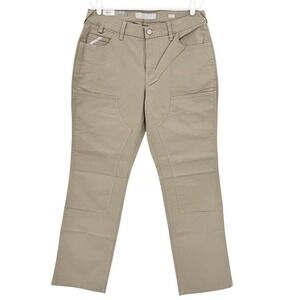 Ariat Rebar Made Tough Women's Khaki Work Pants 32Reg Double Front Straight NWT